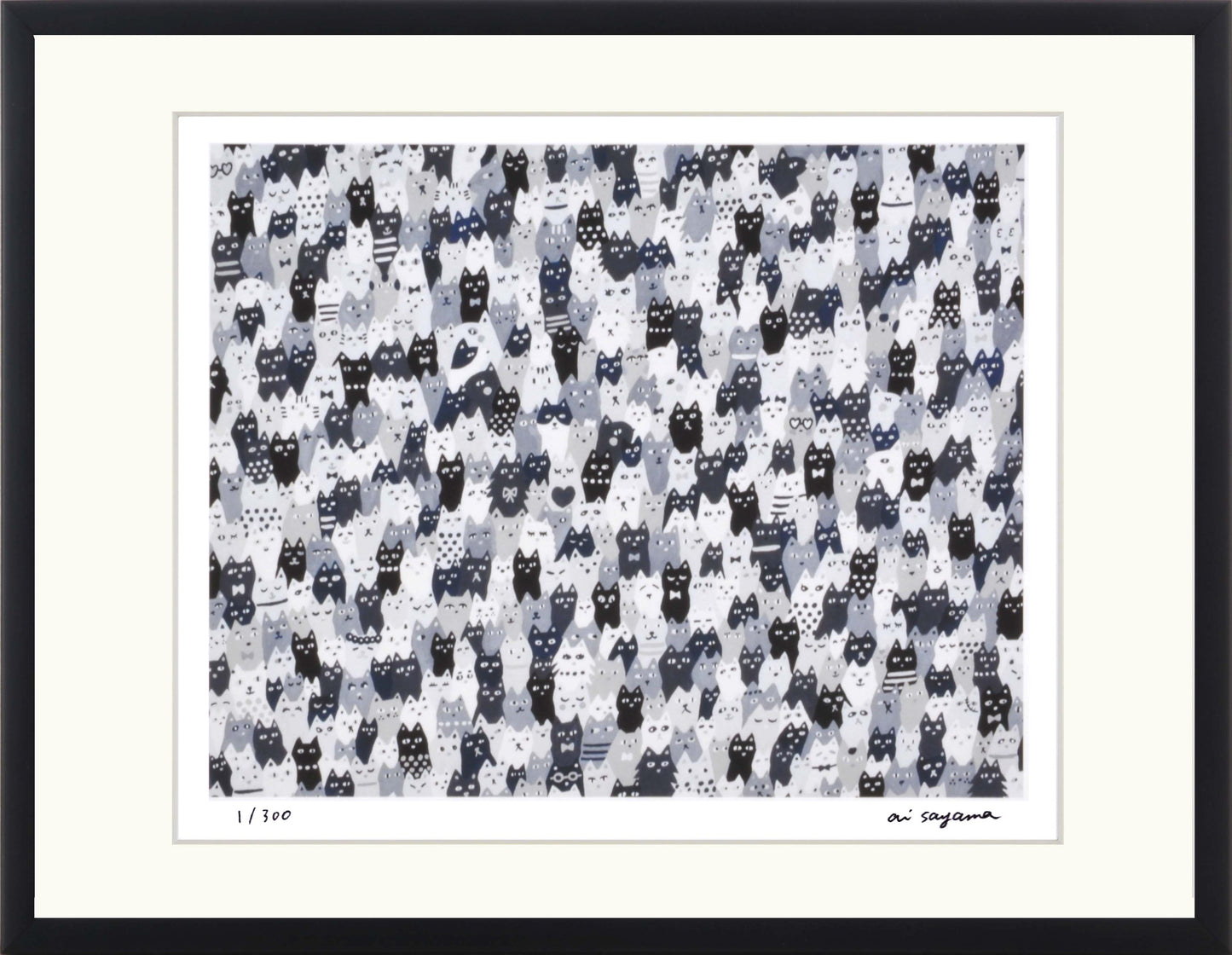ねこだらけ-monotone-