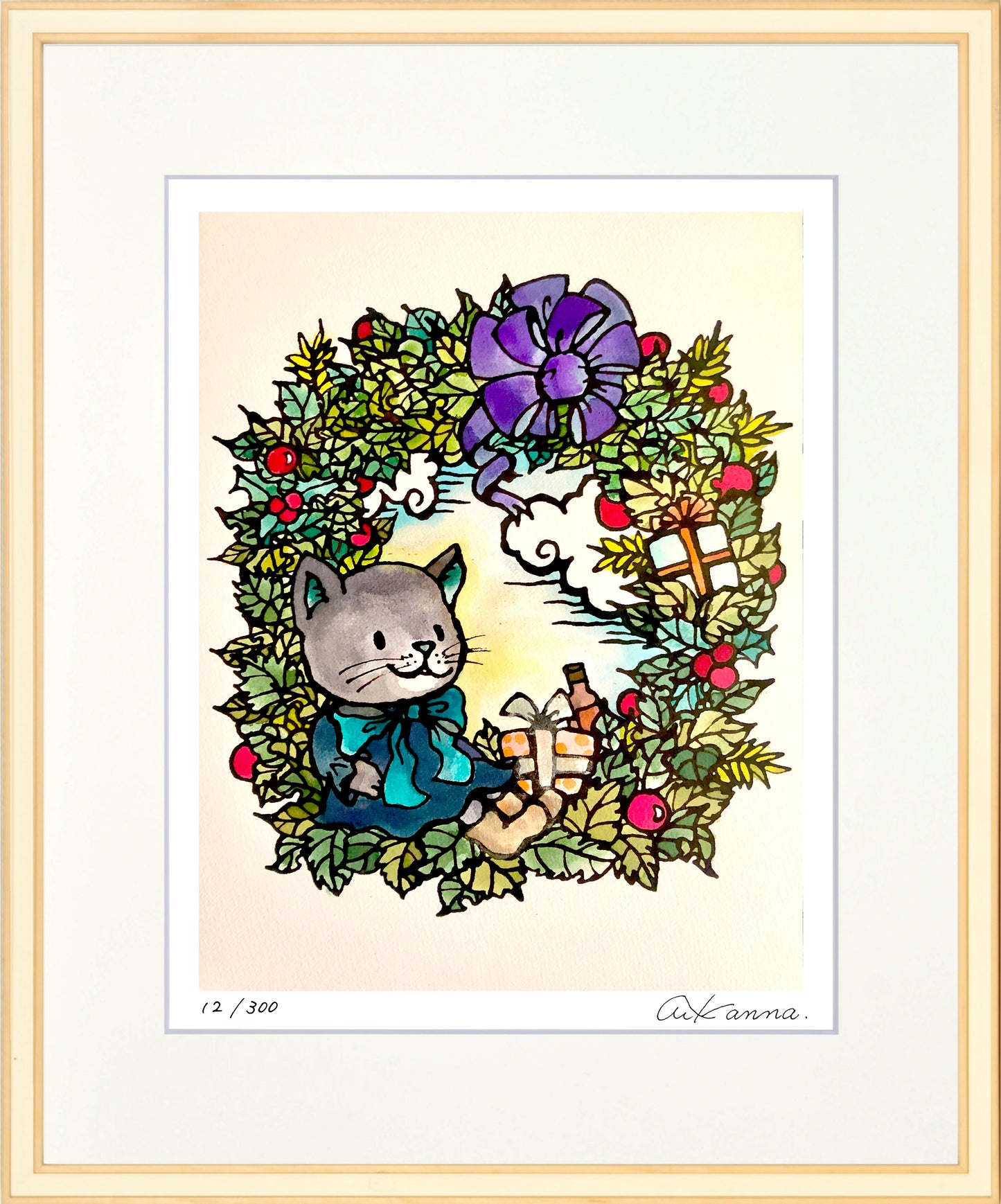 かわいいクリスマスリース